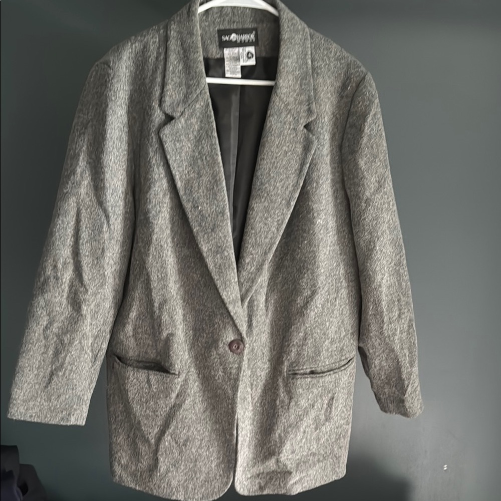 Sag Harbor Classic Gray Women's Blazer
